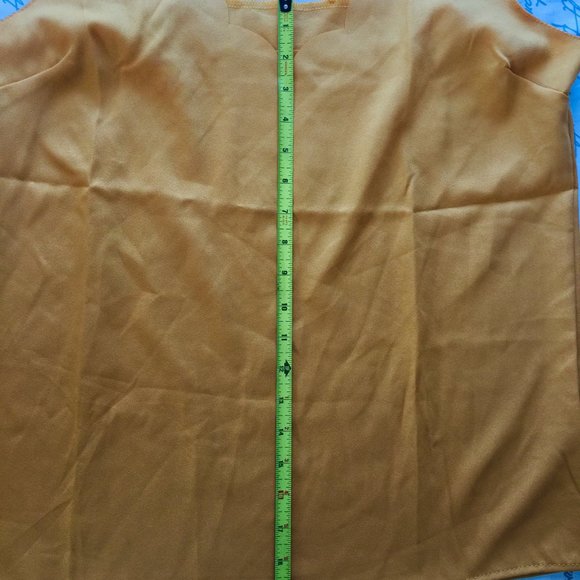 Mustard Gold Tank Top Petal Collar - Picture 7 of 10